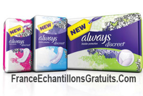 Echantillon gratuit Always Discreet