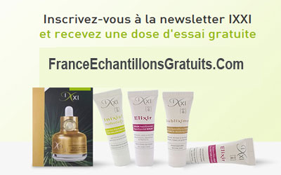 Echantillon gratuit dose d'essai Ixxi