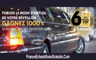 Gagnez 1000 de taxi VTC ou covoiturage