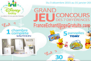 Gagnez une chambre Sauthon et cadeaux Disney Baby