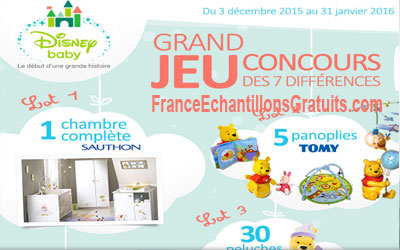 Gagnez une chambre Sauthon et cadeaux Disney Baby