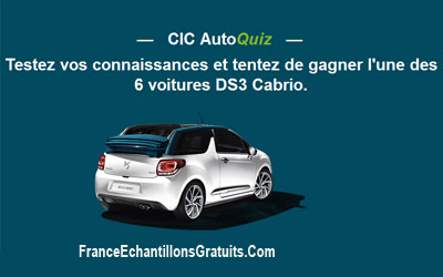 Jeu concours 6 voitures DS3 Cabrio