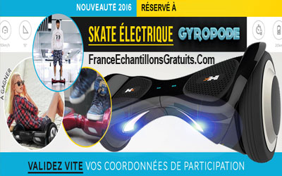 Jeu concours skate électrique à gagner