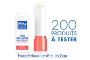 Test de produit Soins des lèvres Mixa