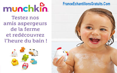 Test de produit aspergeurs de bain Munchkin