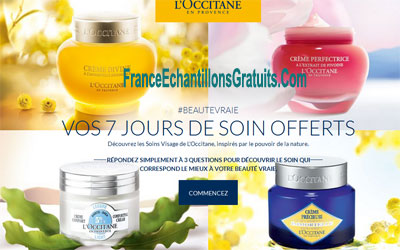 7 jours de soins offerts