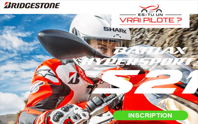 Gagnez 10 trains de pneus moto Bridgestone