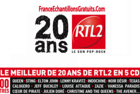 Gagnez Des albums CD de la compilation "20 ans RTL2"