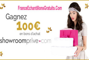 Gagnez 15 bons d'achat Showroomprivé de 100 euros