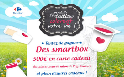 Gagnez 5 cartes cadeau Carrefour de 500 euros