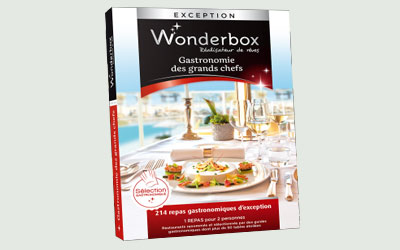Gagnez 1 coffret Wonderbox "Gastronomie des grands chefs"