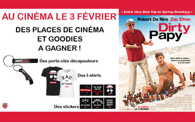 Gagnez des places de cinéma pour le film "Dirty Papy"