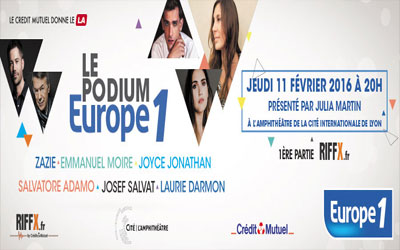 Gagnez des invitations pour le concert "Podium Europe 1"