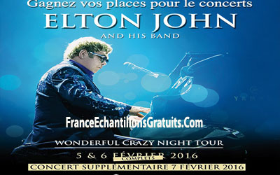 Gagnez des invitations pour le concert d'Elton John