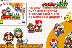 Gagnez 50 jeux vidéo 3DS "Mario & Luigi Paper Jam Bros"