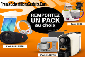 Gagnez 1 lot d'objet au choix