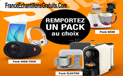 Gagnez 1 lot d'objet au choix