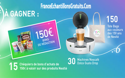 Gagnez 30 machines Nescafé Dolce Gusto