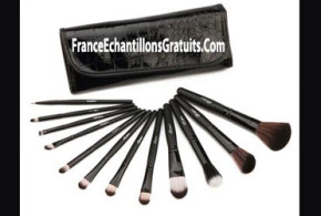 Gagnez 12 pinceaux de maquillage professionnel et trousse