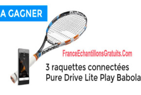 Gagnez 3 raquettes connectées Pure Drive Lite Play Babolat