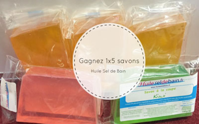 Gagnez 5 savons "Huile Sel de Bain"