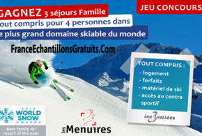 Gagnez 3 séjours au ski pour 4 aux Menuires