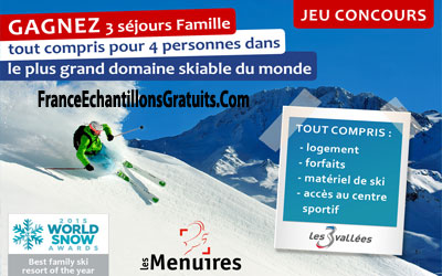 Gagnez 3 séjours au ski pour 4 aux Menuires