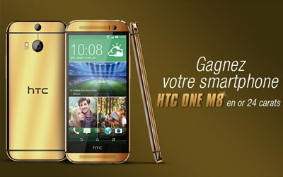 Gagnez un smartphone HTC One M8 Or 24 carats