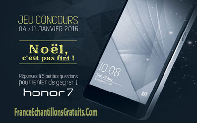 Gagnez 3 smartphones "Honor 7"