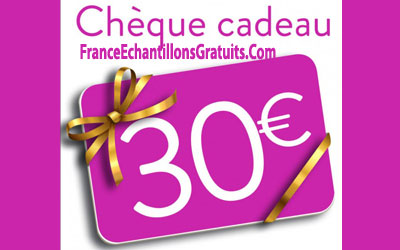 Gagnez un chèque cadeau de 30€