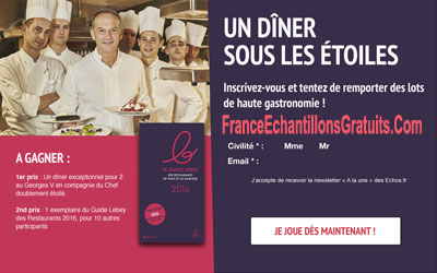 Gagnez un diner gastronomique pour 2 au Georges V à Paris