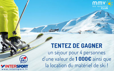 Gagnez un séjour au ski d'une semaine pour 4