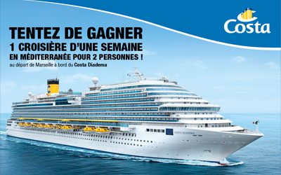 Gagnez une croisière d'une semaine en Méditerranée