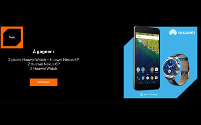Gagnez une montre connecté Huawei Watch