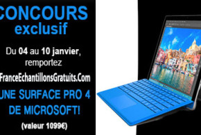 Gagnez une tablette Microsoft Surface Pro 4
