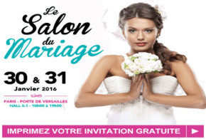 Invitation gratuite au salon du mariage