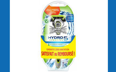 Rasoir Wilkinson Hydro 5 sensitive, remboursé