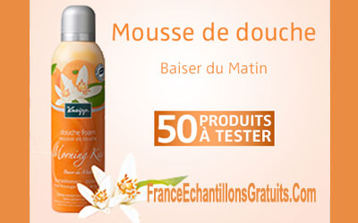 Test de produit, Mousse de Douche Baiser du Matin de Kneipp