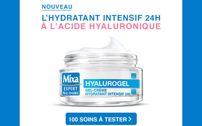 Test de produit, crèmes hydratantes Hyalurogel Mixa