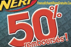 50% remboursé pour l'achat d'un jouet Nerf