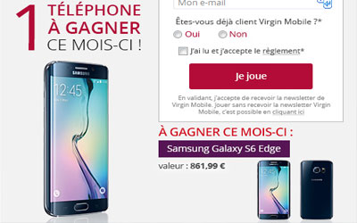 Gagnez un smartphone Samsung "Galaxy S6 Edge"