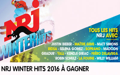 Albums CD de la compilation "NRJ Winter Hits 2016" à gagner