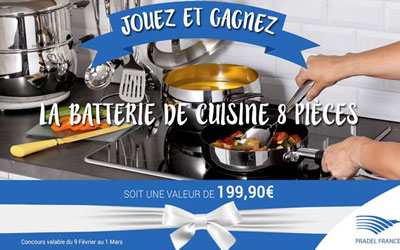 Batterie de cuisine 8 pièces à gagner