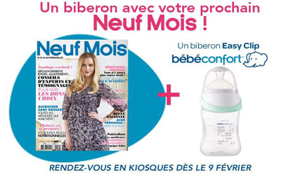 Biberon Bébé Confort, Magazine Neuf Mois de février