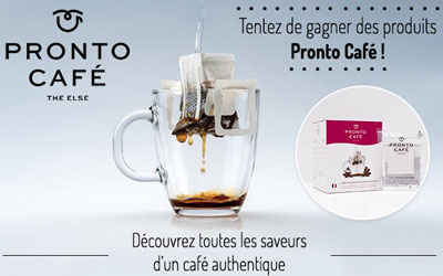 Boîtes "Pronto Café" à gagner