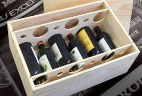 Caisse de 18 bouteilles de vin