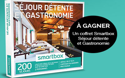 Coffret Smartbox "Séjour détente et gastronomie" à gagner