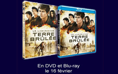 DVD et Blu-ray du film "Le Labyrinthe : La Terre Brûlée"