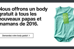 Echantillon gratuit, Body en coton