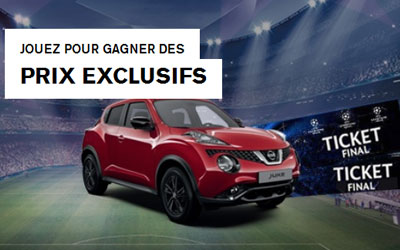 Gagnez une voiture Nissan Juke